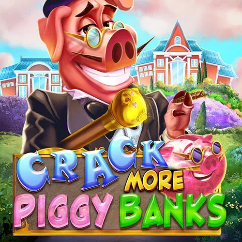 Crack More Piggy Banks open in the Cazeus lobby on a laptop